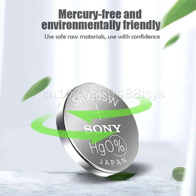 Alt view image 4 of 6 - 5PCS Sony 371 SR920SW AG6 920 LR920 LR69 171 370A 371A 1.55V Silver Oxide Battery For Watch Calculator Button Cell Coin