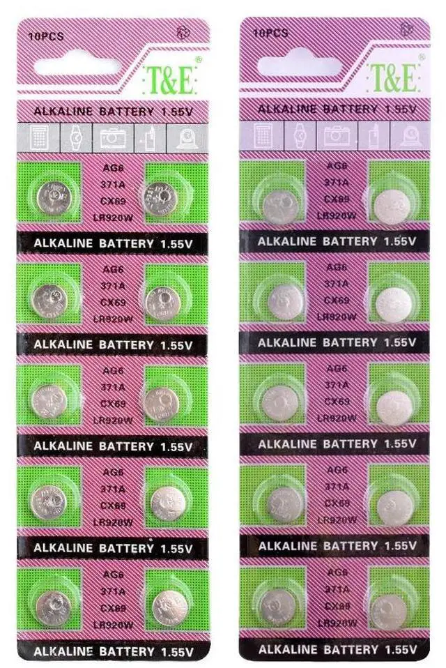 Alt view image 6 of 6 - 10pcs AG6 AG 6 SR290SW LR921 Watch Clock Pilas Alkaline Batteries SR920SW LR920SW Button Coin Cell Battery For Computer Toys
