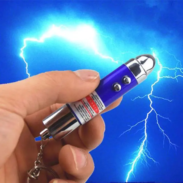 Alt view image 2 of 6 - Funny 2 In1 Red Dot Laser Light Toy Laser Sight Pointer Laser Pen Interactive Toy Keychain Childrens Play Cat Toy