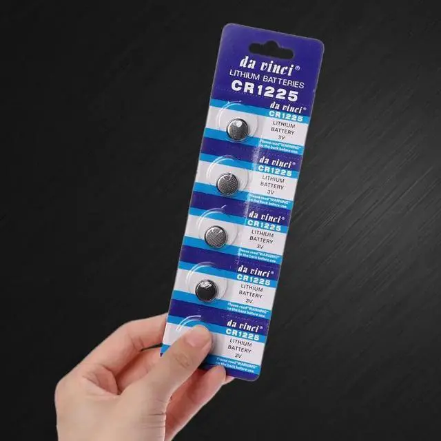 Alt view image 3 of 6 - 5PCS Lithium Battery CR1225 Electronic Coin Cell Button Batteries 3V LM1225 BR1225 KCR1225 CR 1225 Watch Car Key Toy