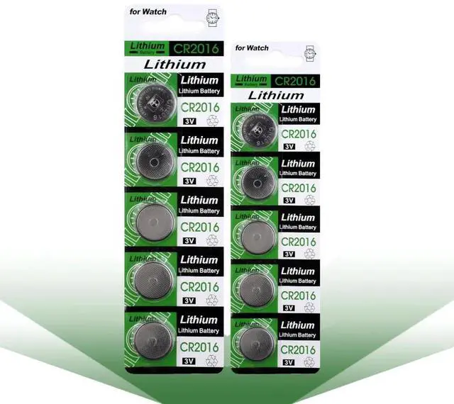 Alt view image 3 of 6 - 5pcs/pack CR2016 Button Batteries LM2016 BR2016 DL2016 Cell Coin Lithium Battery 3V CR 2016 For Watch Electronic Toy Remote