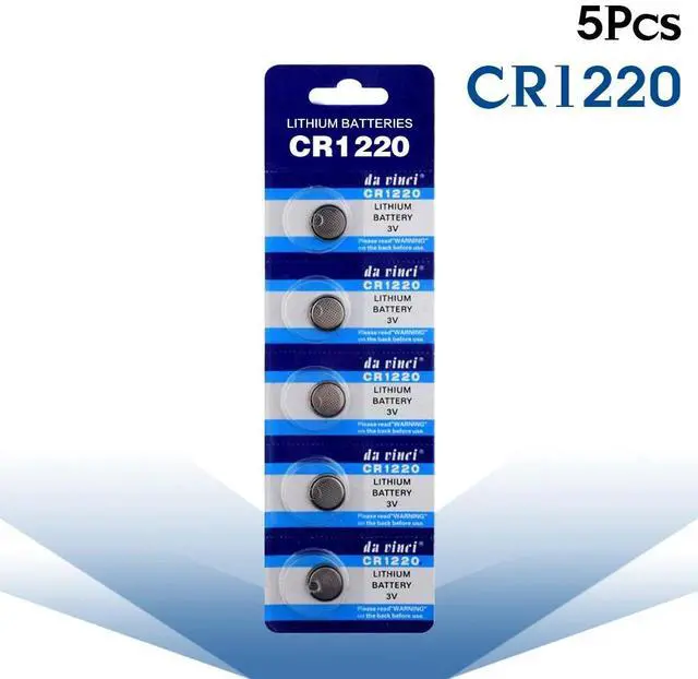 Main image of 5pcs 3V CR1220 Lithium Button Batteries DL1220 BR1220 LM1220 Cell Coin Battery For Watch Electronic Toy Calculator
