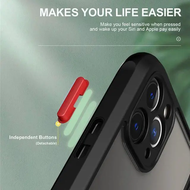 Alt view image 5 of 6 - Armor Transparent Shockproof Bumper Phone Case For iPhone SE 11 Pro Max X XR XS Max 7 8 Plus Camera Protection Acrylic+TPU Cover