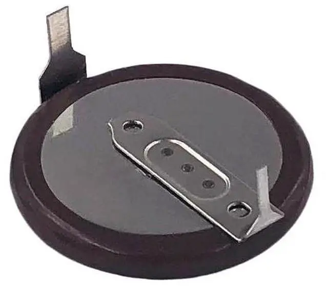 Alt view image 3 of 4 - Rechargeable Battery VL2020 with 2 Pin Horizontal 180 Degrees Legs Lithium Button Coin Cell Batteries VL 2020 for BMW Remote Key