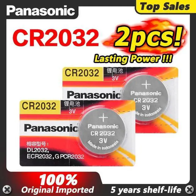 Main image of 2pcs CR2032 CR 2032 Lithum Coin Button Battery ECR2032 KCR2032 BR2032 KL2032 Computer Motherboard Watch Batteries
