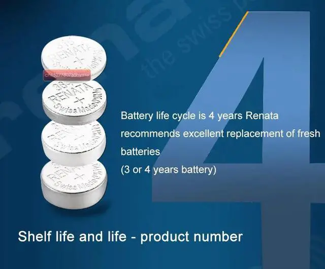 Alt view image 4 of 6 - 3pack renata 394 SR936SW AG9 Button Battery For Watch Clock Repair Tools Cell Batteries