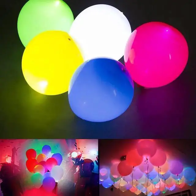 Alt view image 5 of 6 - 10pcs Mini Small LED Lamps Flash Balloon Light No Lines Luminous Lantern For Latex Balloons Paper Lanterns Christmas Wedding Bir