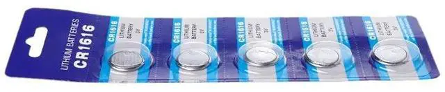 Alt view image 4 of 6 - 5PCS Button Battery CR1616 Lithium Coin Cell Batteries 3V DL1616 ECR1616 LM1616 CR 1616 Electronic Car Key Watch Toy Remote