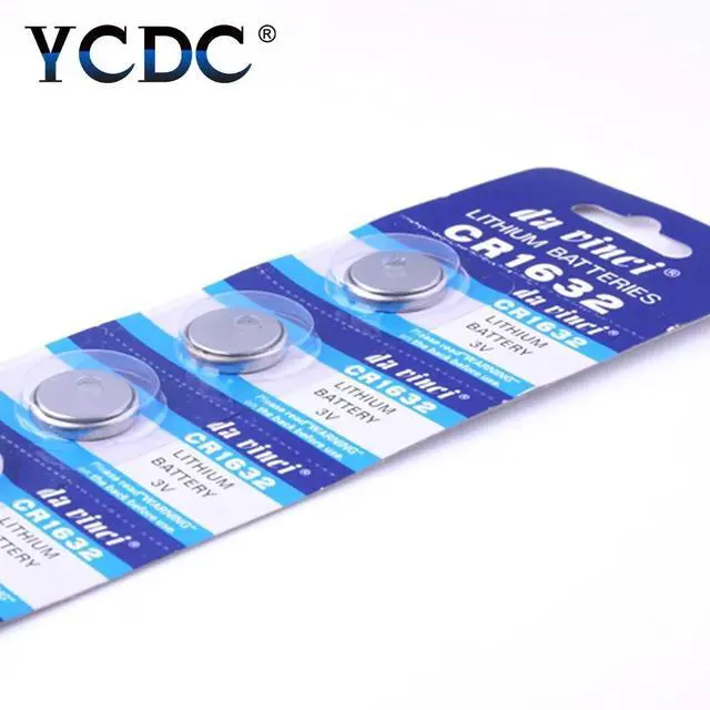 Alt view image 4 of 6 - 5pcs/pack CR1632 Button Batteries LM1632 BR1632 ECR1632 Cell Coin Lithium Battery 3V CR 1632 For Watch Electronic Toy Remote