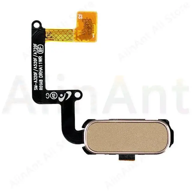 Alt view image 4 of 5 - For Samsung Galaxy A3 A5 A7 2017 A320F A520F A720F Back Home Button Fingerprint Sensor Flex Cable Phone Repair Parts