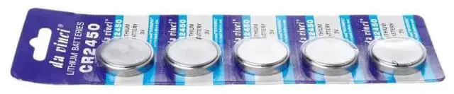 Alt view image 5 of 6 - 5PCS Button Battery CR2450 Electronic Lithium Coin Cell Batteries 3V KCR2450 5029LC LM2450 Watch Toy Remote