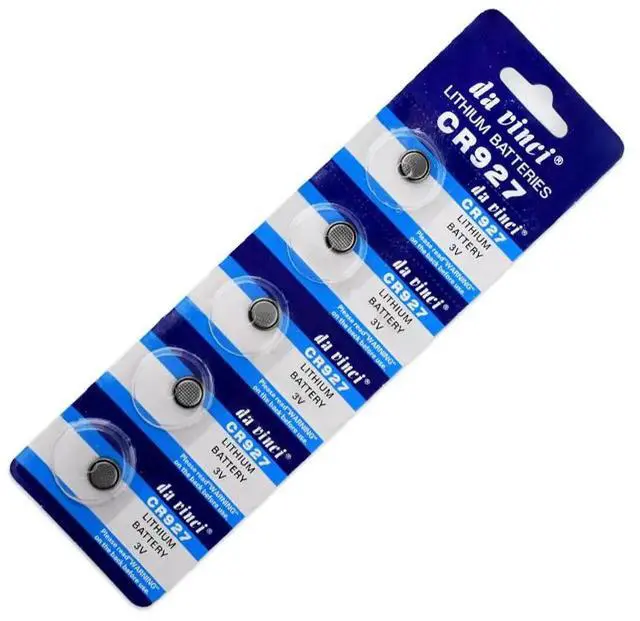 Alt view image 2 of 6 - 5pcs Lithium Cell Coin Battery 3V CR927 CR 927 Button Batteries ECR927 5011LC DL927 BR927 KCR927 LM927 For Watch Toy Remote
