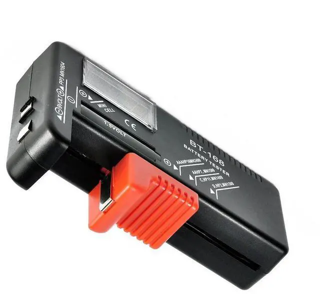 Alt view image 2 of 6 - Digital Lithium Battery Capacity Tester Checkered Load Household Analyzer Display Check AAA AA Button Cell Universal Test BT-168