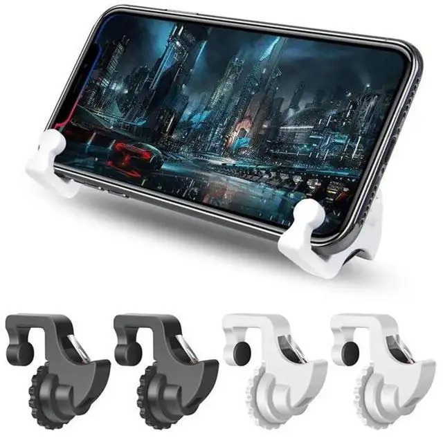 Main image of 1Pair Gaming Trigger Smart Phone Games Shooter Controller Fire Button Handle For PUBG/Rules of Survival/Knives Out L1 R1 UM