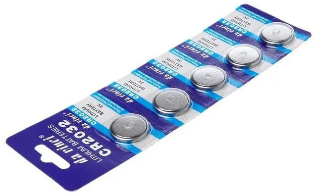 Alt view image 3 of 5 - 5PCS 5PCS Button Battery 3V CR2032 BR2032 DL2032 ECR2032 Cell Coin Lithium Li-ion Batteries Promotion Watch Computer LED Light