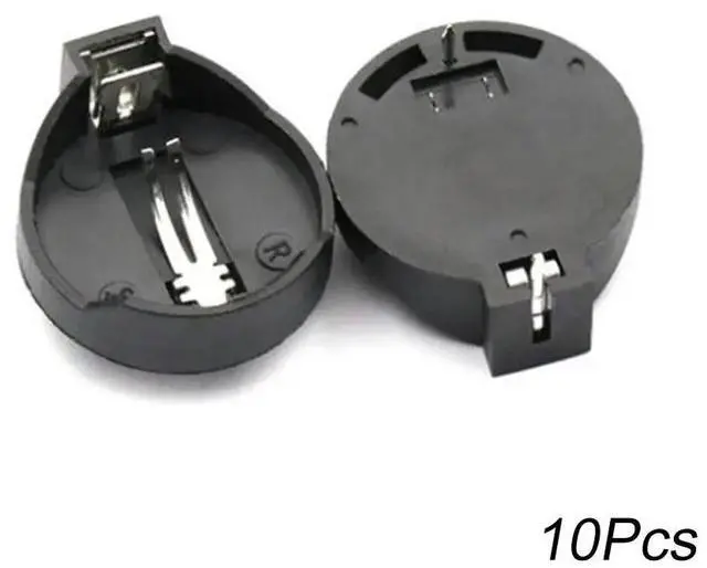Main image of 10Pcs Black CR2032 3V Button Cell Box Coin Cell Battery Socket Holder Case Wholesale Battery Box