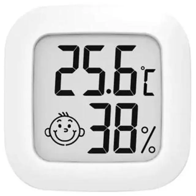 Alt view image 2 of 5 - Mini Thermometer Hygrometer Indoor Thermometer Room Temperature Gauge Monitor Meter with Smiley design