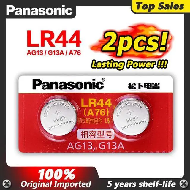 Main image of 2pcs 1.5V AG13 LR44 Lr 44 Batteries Zinc Button Coin Celula Men Women Watch Clock Battery SR1154 SR44 SR44SW SR44W