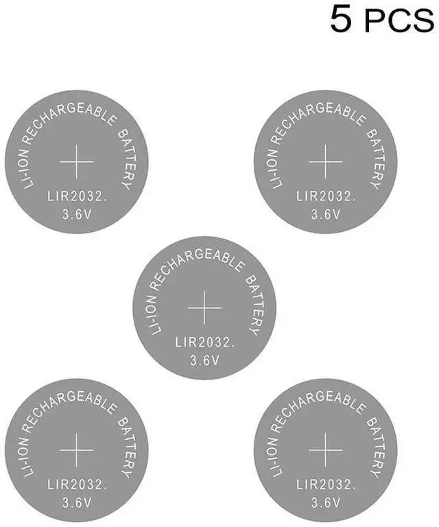 Main image of Li-ion Rechargeable Battery LIR2032 3.6V Lithium Button Coin Cell Batteries Watch Cells LIR 2032 Replaces CR2032/ML2032