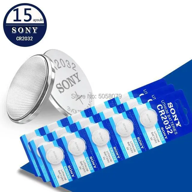 Main image of 15pcs sony brand battery cr2032 3v button cell coin batteries for watch computer toy remote control cr 2032