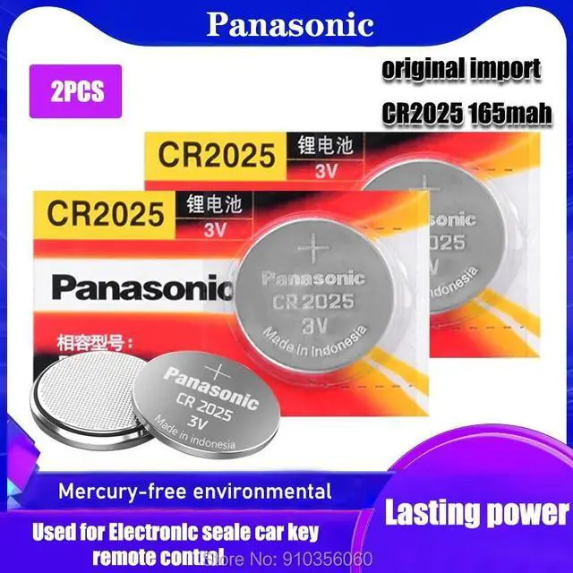 Main image of 2pcs CR2025 KCR2025 LM2025 3V button battery ECR2025 DL2025 coin lithium battery for Watch Toy Car Key