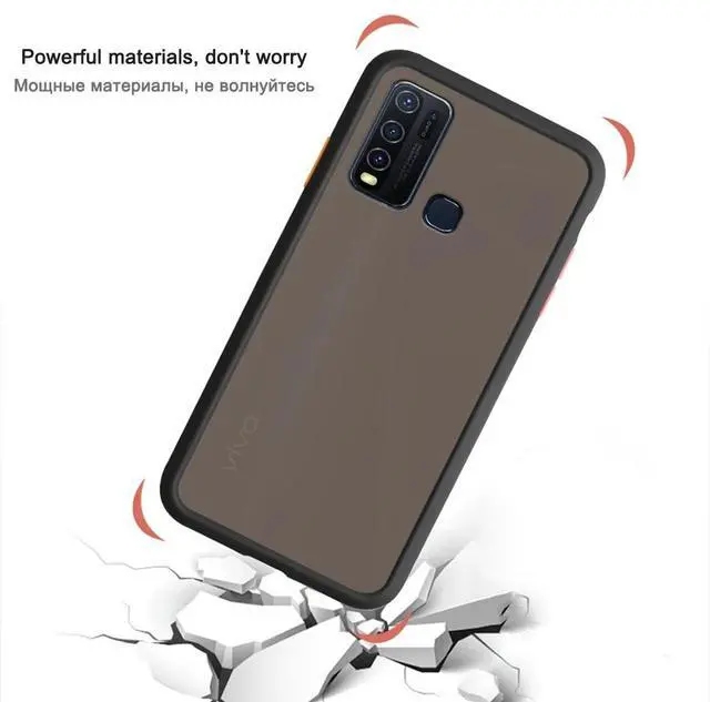 Alt view image 6 of 6 - Acrylic Phone Case for VIVO Y50 Y20 I Y30 Y95 Y93 Y19 PC Transparent Back Cover For VIVO V15 Pro V17 V19 V20 SE Anti Knock Case