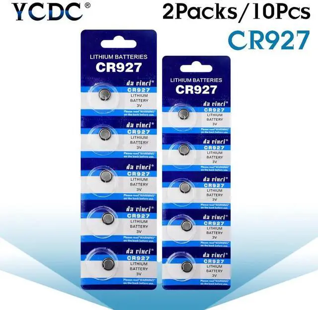 Alt view image 2 of 6 - POSTHUMAN 10Pcs CR927 CR 927 3V Lithium Coin Cells Button Battery 927 For Watch Calculator Toy CR927 DL927 BR927 ECR927 5011LC