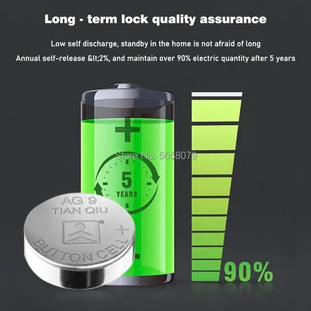 Alt view image 6 of 6 - 10pcs/pack AG9 LR936 394 Button Batteries SR936 194 Cell Coin Alkaline Battery 1.55V SR936SW CX194 For Watch Toys Remote