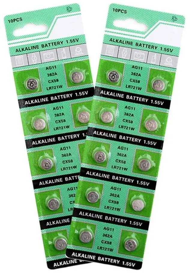 Alt view image 6 of 6 - 10PCS AG11 1.5V Coin Cell Watch Batteries  LR47 SR721SW LR721 V362  Button Battery Suitable Supports Watch Calculator