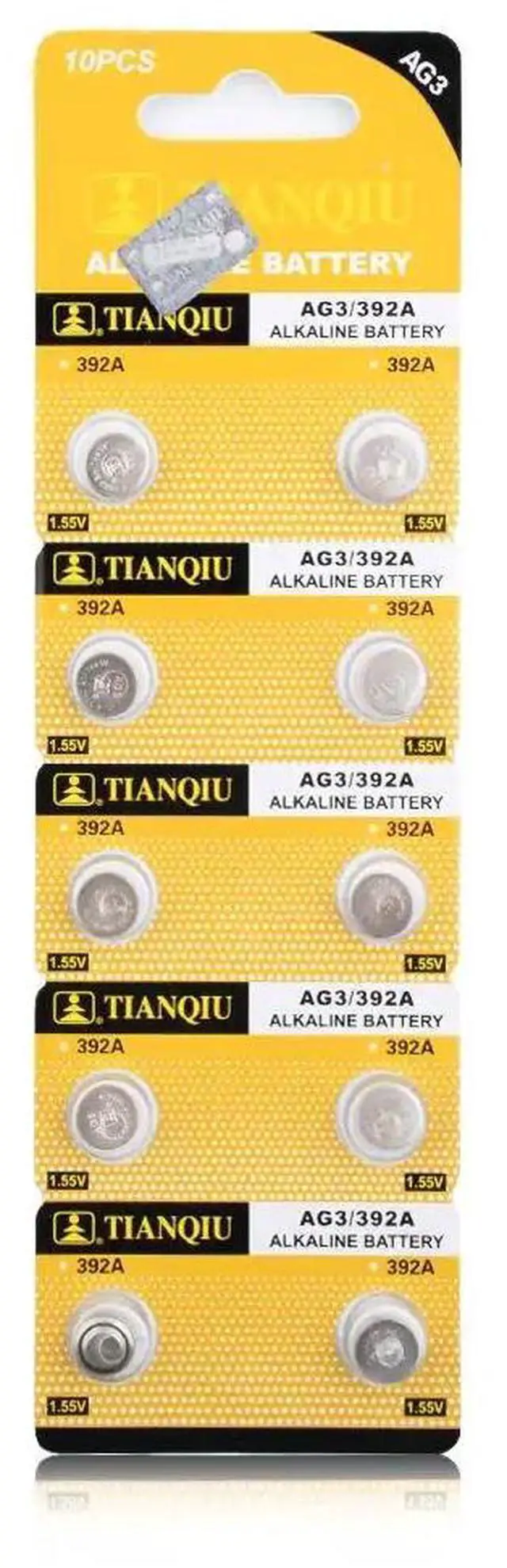 Alt view image 5 of 6 - POSTHUMAN Cheap lr41 battery 10x LR41 AG3 392A SR41SW 384 LR736 V3GA 192 1.55V Cell Battery Watch Button Coin pile pilas boton