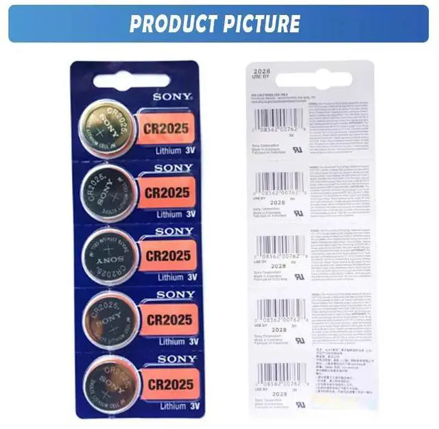 Alt view image 4 of 6 - 10PCS FOR SONY cr2025 Button Cell Batteries cr 2025 DL2025 LM2025 3V Lithium Coin Battery For Watch Weight Scale