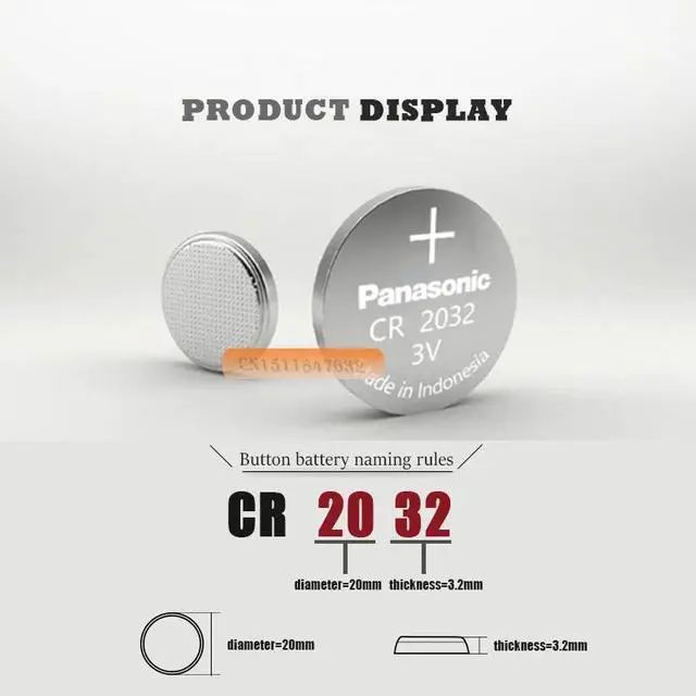 Alt view image 6 of 6 - 10pcs brand  battery for  cr2032 3v button cell coin batteries for watch computer cr 2032