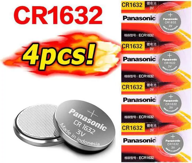 Main image of 4 X brand  battery for cr1632 3v button cell coin batteries for watch computer cr 1632 For LED Lights Toys