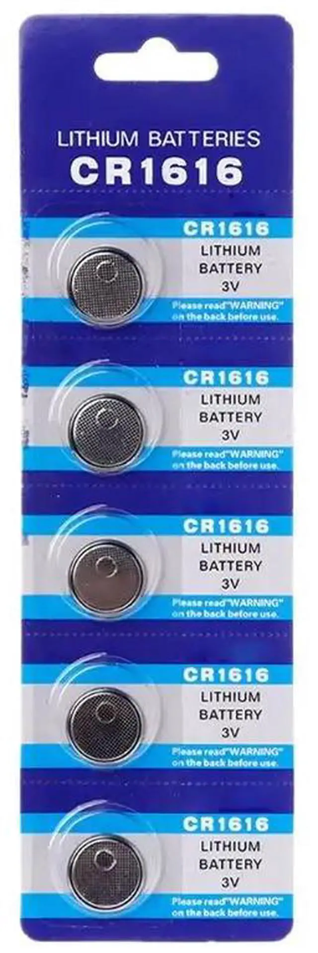 Main image of 5PCS Button Battery CR1616 Lithium Coin Cell Batteries 3V DL1616 ECR1616 LM1616 CR 1616 Electronic Car Key Watch Toy Remote