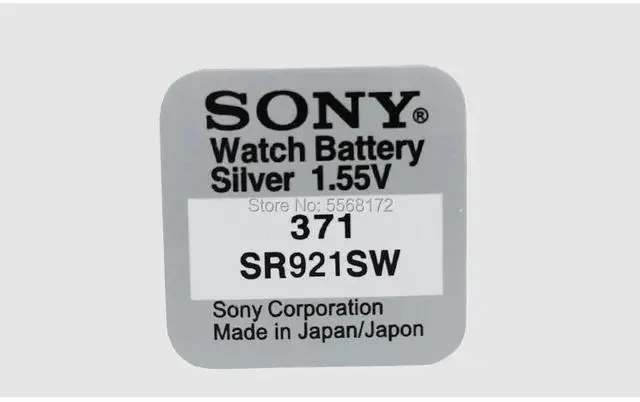 Alt view image 3 of 6 - 4pcs FOR SONY 45mAh AG6 371 SR920SW LR920 371 L921 LR69 SR920 SR69 1.55V Button Cell watch Coin Single grain packing