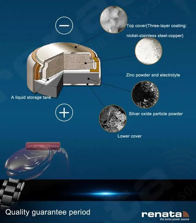 Alt view image 3 of 6 - 1pack renata 394 SR936SW AG9 Button Battery For Watch Clock Repair Tools Cell Batteries