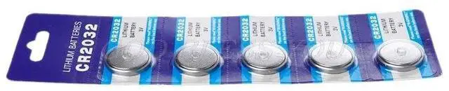 Alt view image 2 of 6 - Button Battery 3V CR2032 BR2032 DL2032 ECR2032 Cell Coin Lithium Li-ion Batteries Promotion Watch Computer LED Light Electronic