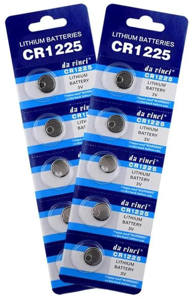 Alt view image 5 of 6 - 10Pcs CR1225 Coin Cell Lithium Battery 3V LM1225 BR1225 ECR1225 KCR1225 Button Batteries for Calculator Watch Toy MP3 player