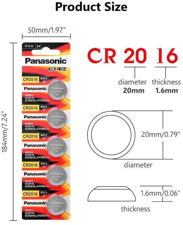 Alt view image 3 of 6 - cr2016 15PCS brand  battery for 3v button cell coin batteries for watch computer cr 2016 For Toys