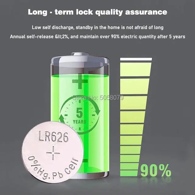 Alt view image 6 of 6 - 30pcs/pack AG4 LR626 377 Button Batteries SR626 177 Cell Coin Alkaline Battery 1.55V 626A 377A CX66W For Watch Toys Remote