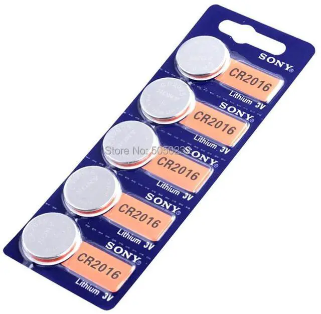Alt view image 4 of 6 - 5pcs FOR SONY CR2016 Button Batteries 3V CR 2016 LM2016 BR2016 DL2016 Cell Coin Lithium Battery For Watch Electronic Toy Remote