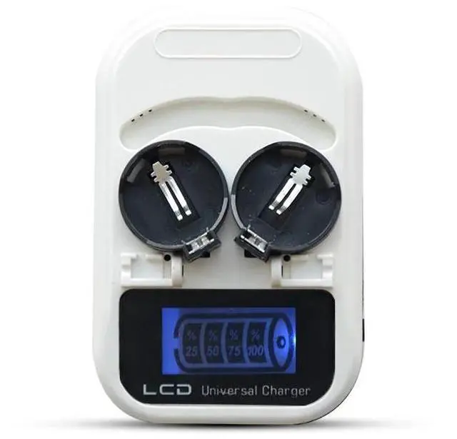 Main image of 3.6V LCD EU Plug Button Battery Charger for Rechargeable for Rechargeable LIR/LIR2025/LIR2032/ML/ML2025/ML2032