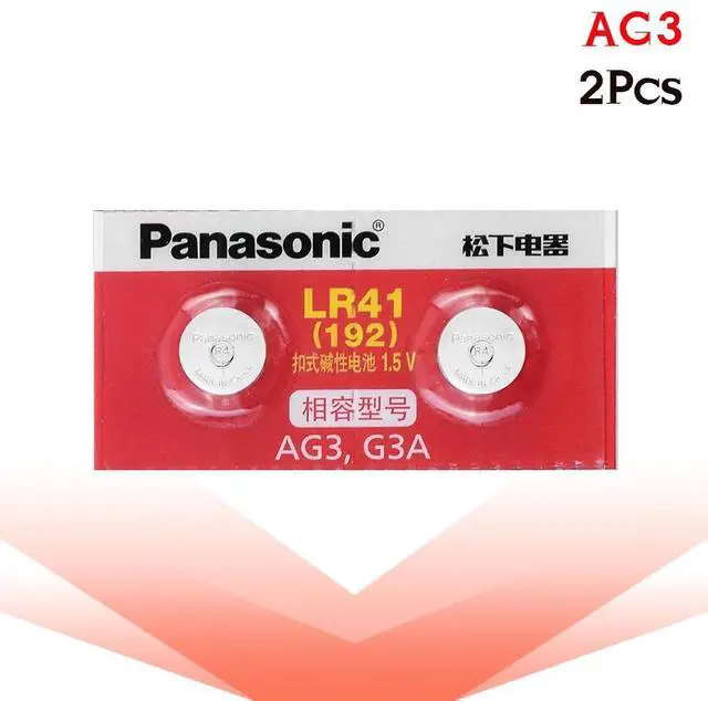 Alt view image 6 of 6 - 2pcs/lot LR41 Button Cell Batteries SR41 AG3 G3A L736 192 392A Zn/MnO2 1.5V Lithium Coin Batteries