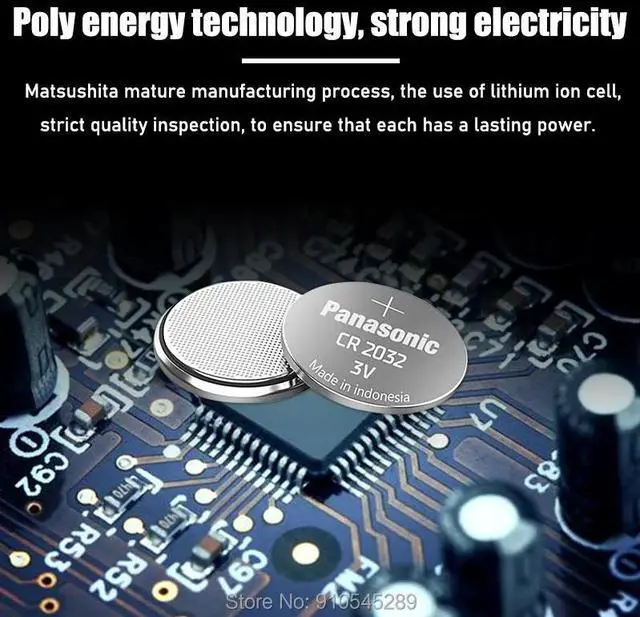 Alt view image 5 of 6 - 10pcs 3v CR2032  Brand  Battery For Button Cell Coin Batteries For Watch Computer Toys Voice Recorders
