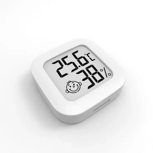 Alt view image 5 of 5 - Mini Thermometer Hygrometer Indoor Thermometer Room Temperature Gauge Monitor Meter with Smiley design