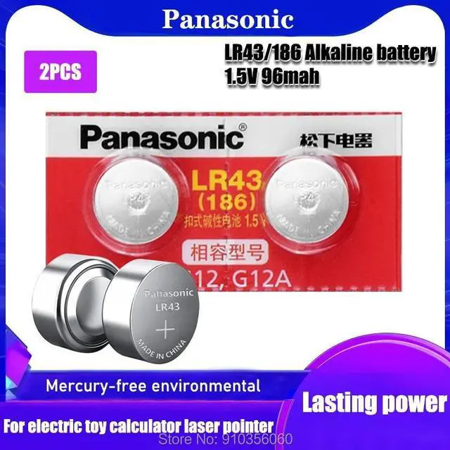 Main image of 2pcs Alkaline Battery  1.55V AG12 LR43 Button Batteries SR43 186 SR1142 LR1142 LR1144 V12GA AG 12 For Watch Toys