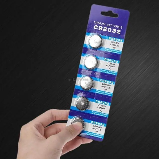 Alt view image 3 of 6 - 5PCS Button Battery 3V CR2032 BR2032 DL2032 ECR2032 Cell Coin Lithium Li-ion Batteries Promotion Watch Computer LED  Electronic