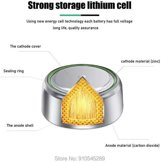 Alt view image 3 of 6 - 4PCS  AG13 Coin Cell Battery LR44 357 357A S76E G13 Alkaline Button Batteries AG 13 1.5V For Watch Electronic Remote