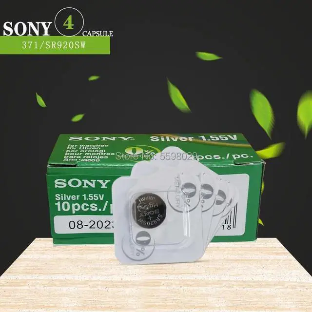 Main image of 4pcs FOR SONY AG6 LR920 371 L921 Button Batteries SR927 171 1.55V 371A CX69 LR920W For Watch Toys Remote Single grain packing
