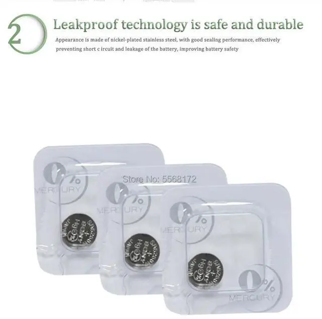 Alt view image 2 of 4 - 5pcs  Single grain packing FOR SONY 377 SR626SW 626 SR626 V377 AG4 Watch Battery Silver Oxide Button Coin Cell